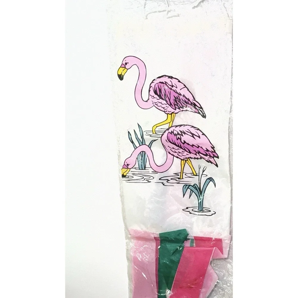 Vintage 1990s Loomco Flamingo Windsock 36